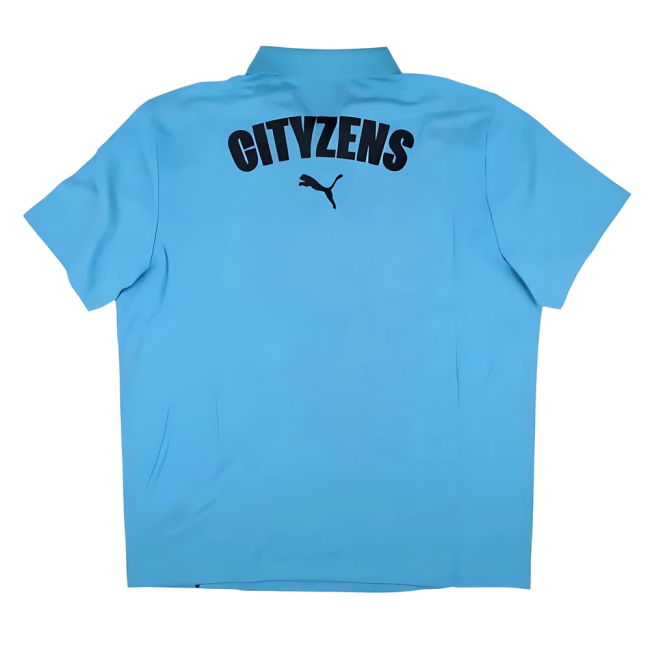 2024-2025 Man City Casuals Polo Shirt (Magic Blue)