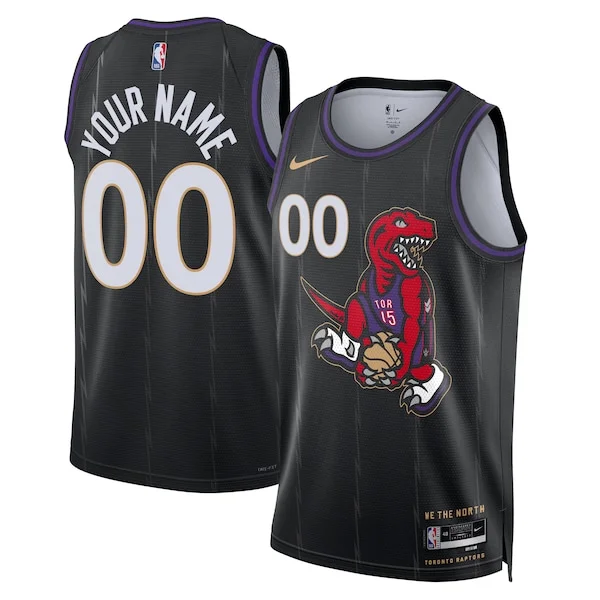 Toronto Raptors Nike Unisex 2024/25 Custom Swingman Jersey - City Edition - Black
