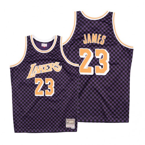 Purple LAL LeBron James #23 Classic Jersey Basketball Jersey