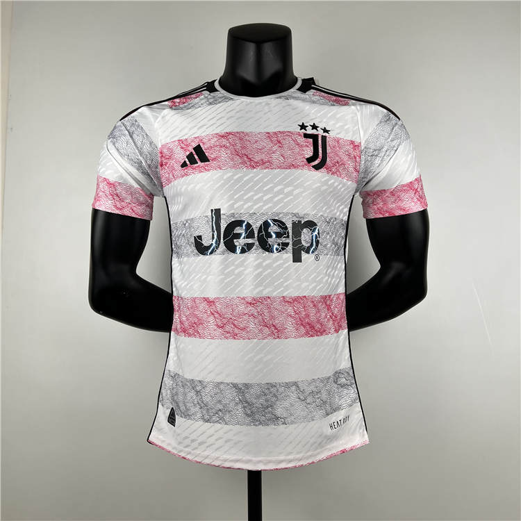 2324 Juventus Football Shirt Away White Soccer Jersey Authentic