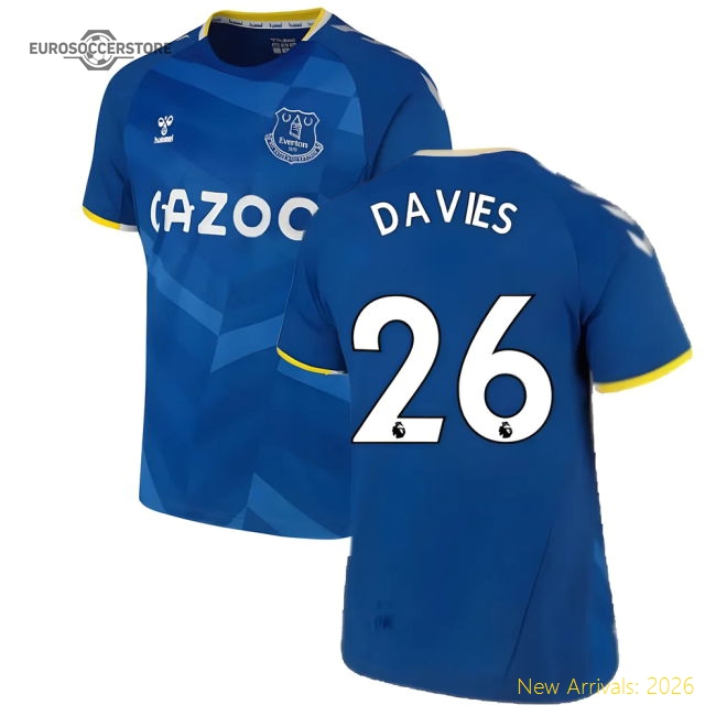 Authentic 2021-2022 Everton Home Shirt (davies 26) - Premium Quality