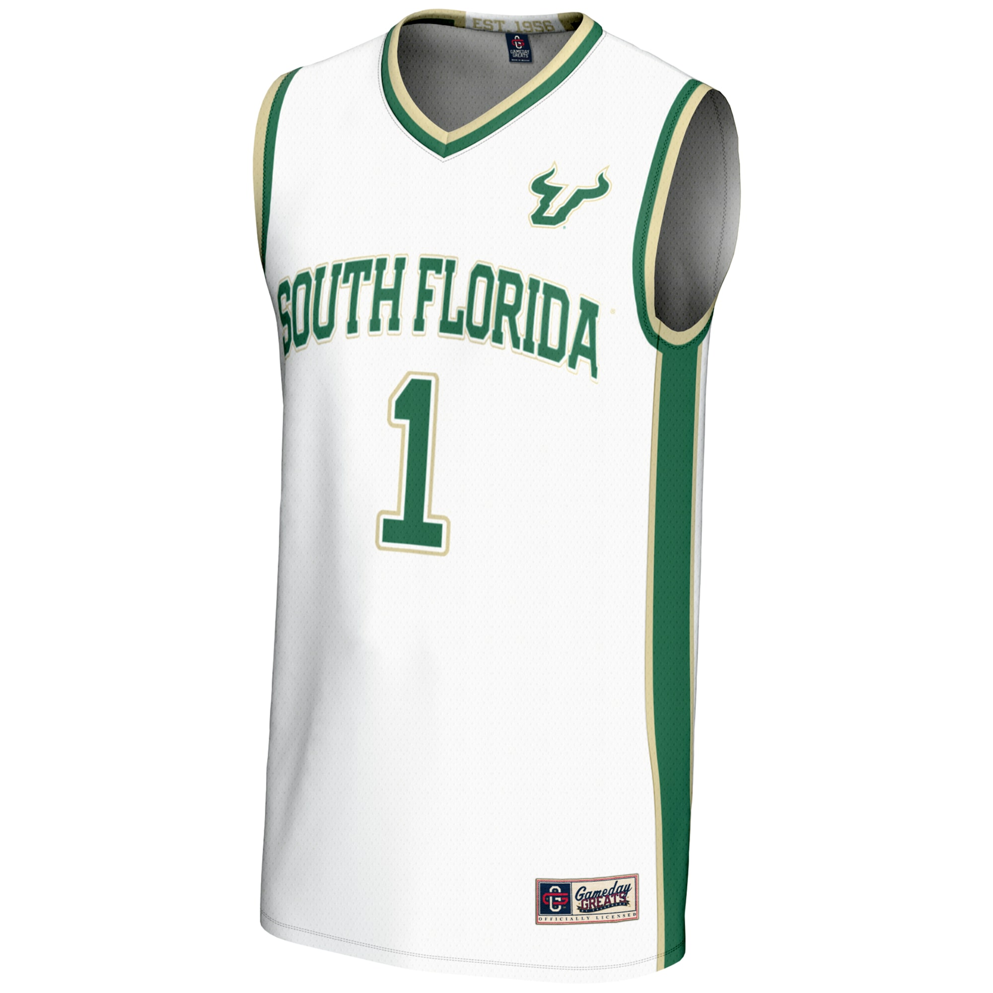 [DDG] South Florida Bulls GameDay Greats Youth Lightweight Basketball Jersey - White