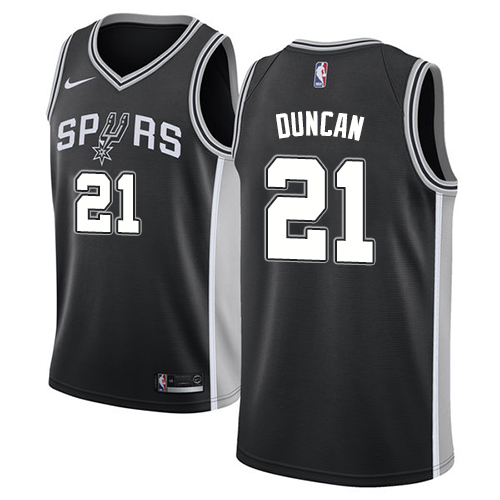 Black Nike Antonio Spurs #21 Clippers Jersey - Performance Fabric