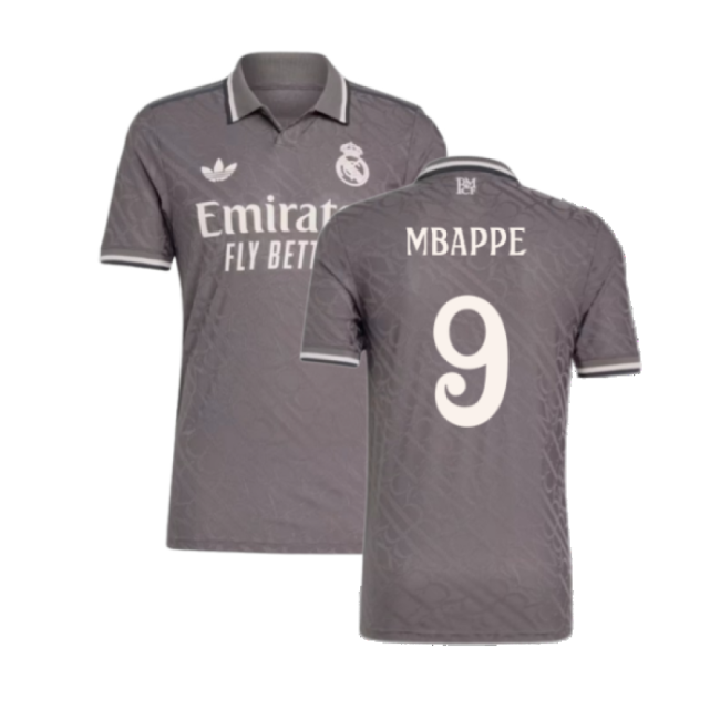 2024-2025 Camiseta Real Madrid Tercer Hombres - Auténtica - Mbappe 9