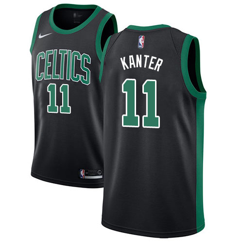 Black Nike Boston Celtics #11 Celtics Jersey - Breathable Material