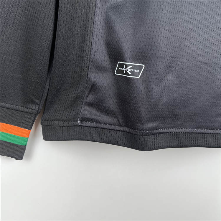 Lightweight Venezia FC 2324 Home Black Long Sleeve Soccer Jersey