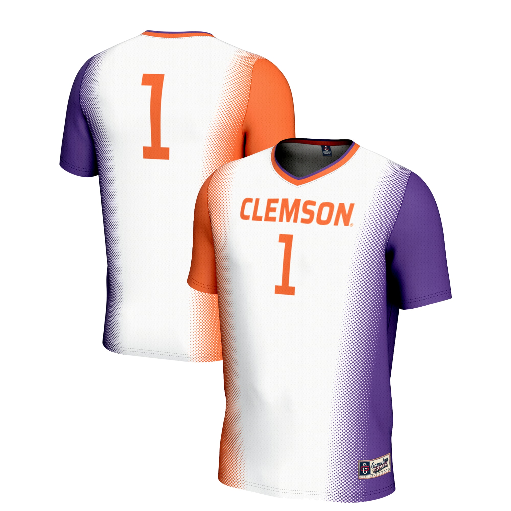 [NJP] Clemson Tigers GameDay Greats Lightweight Women's Soccer Jersey - White