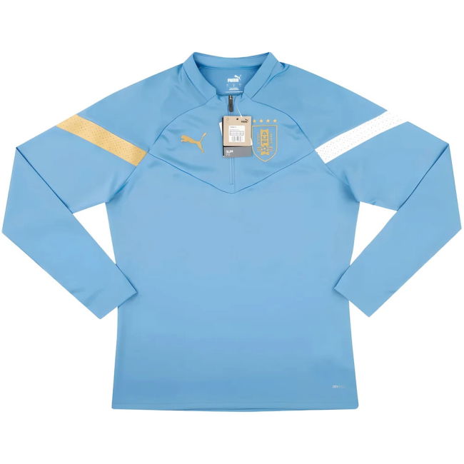Cup 2022-2023 Uruguay Half Zip Training Top (Blue) Premium