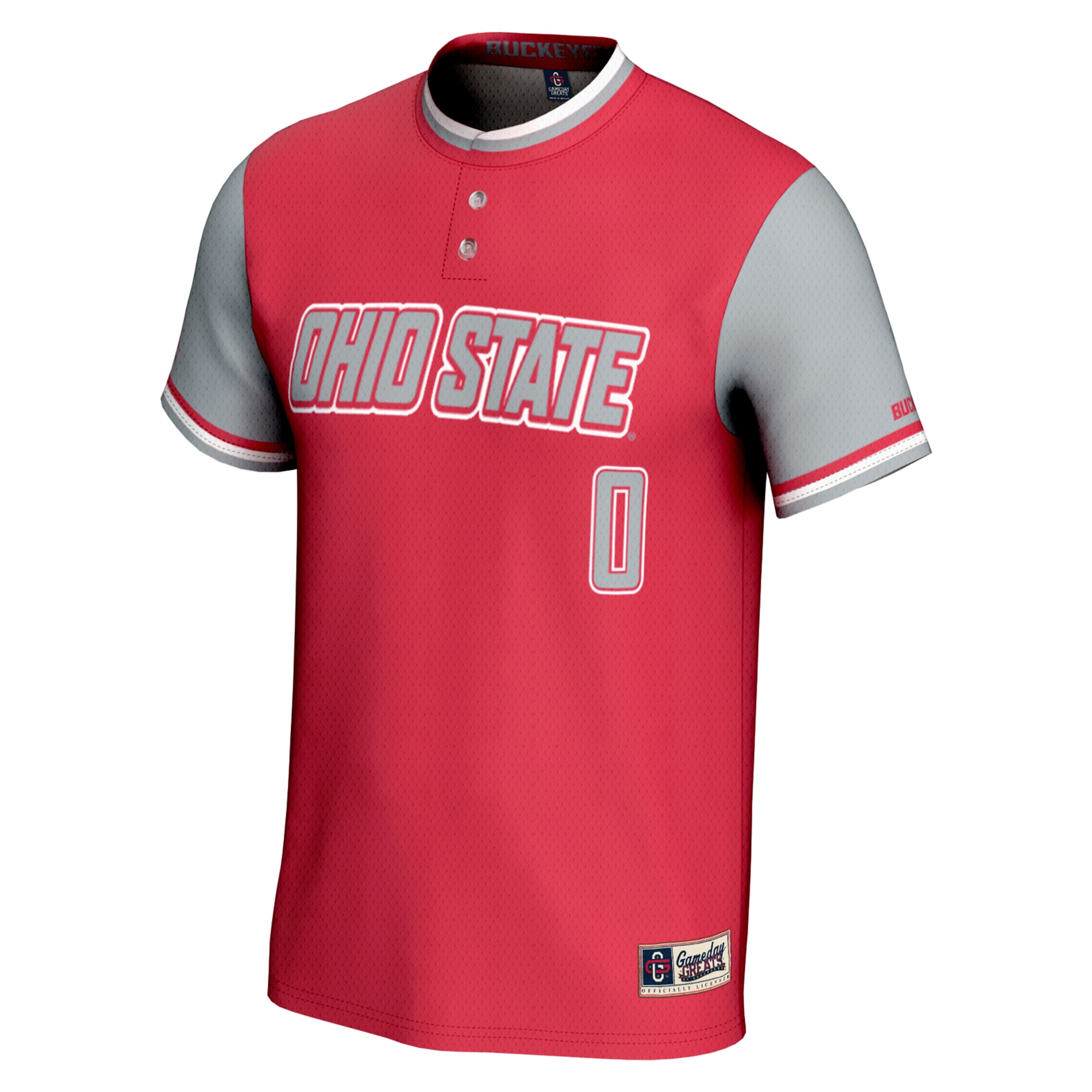 [DDG] Ohio State Buckeyes GameDay Greats Youth Lightweight Softball Jersey - Scarlet
