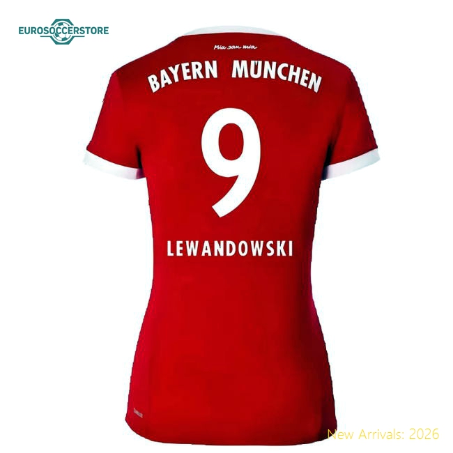 Football Team Womens Lewandowski Elegant Jersey Dri-fit Breathable