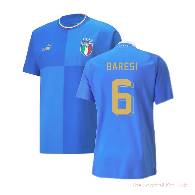 2022-2023 Italy Home Jersey Authentic with Packaging (BARESI 6)