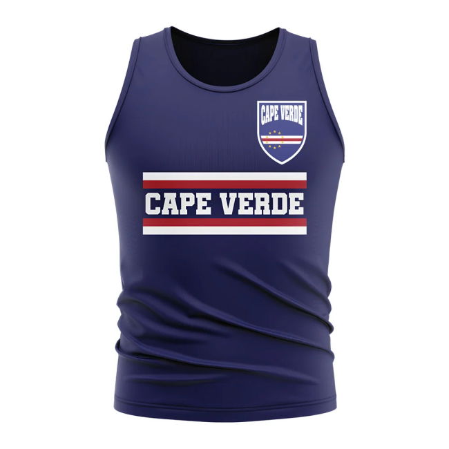 Championship Top-Tier Cape Verde Core Football Country Sleeveless Tee