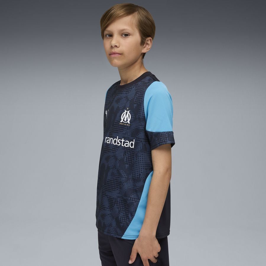 Marseille Training T Shirt New Navy/bleu Azur Kids