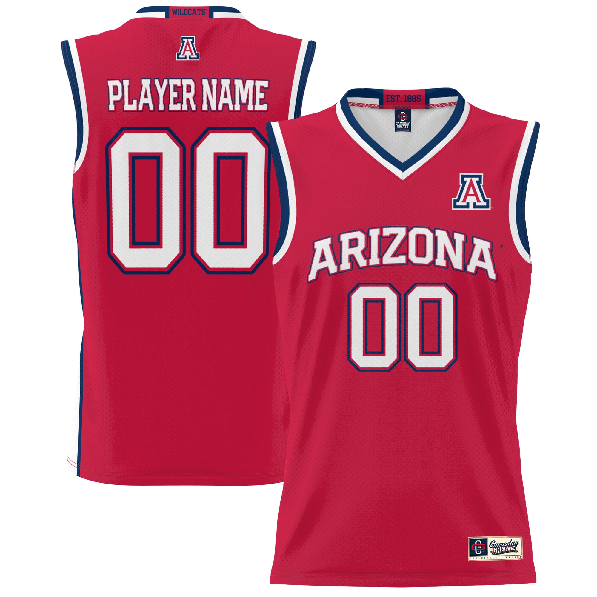 [NJP] Youth Arizona Wildcats GameDay Greats NIL Pick-A-Player Men's Basketball Jersey - Red