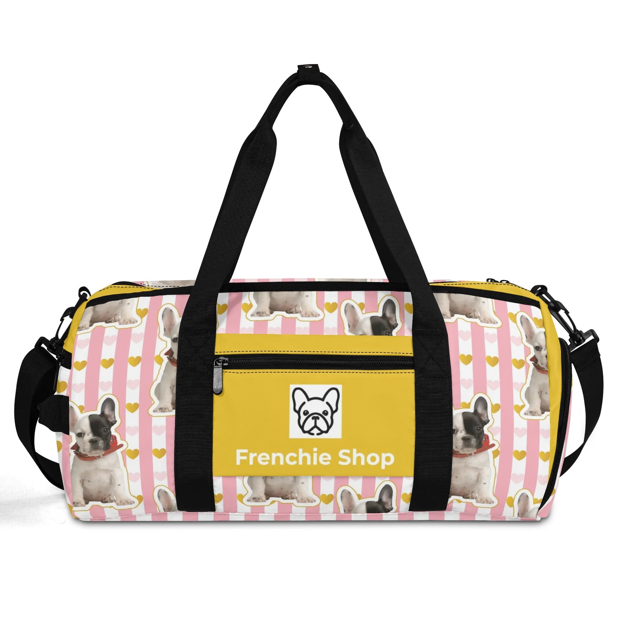 Bulldog Gym Bag For Frenchie Lovers With Your Frenchie’s Image Pet Gear