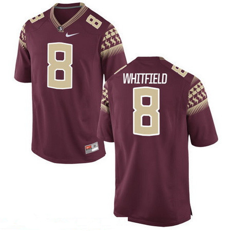 Men's None Red 2016 performance Kermit Whitfield #8 game day Jersey