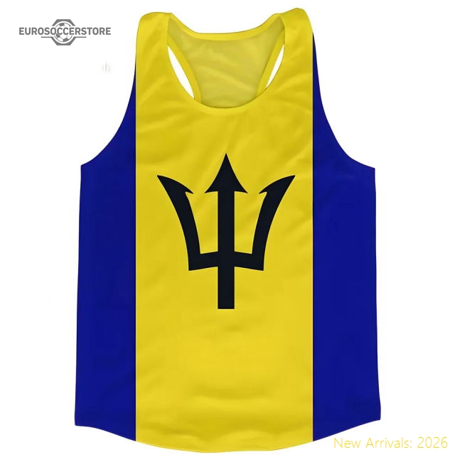 Barbados Flag Running Vest - World Cup Edition - Supporter Edition