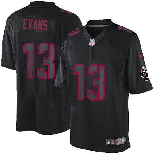 Official NFL Tampa Bay Buccaneers #13 Mike Evans Black Limited Jersey