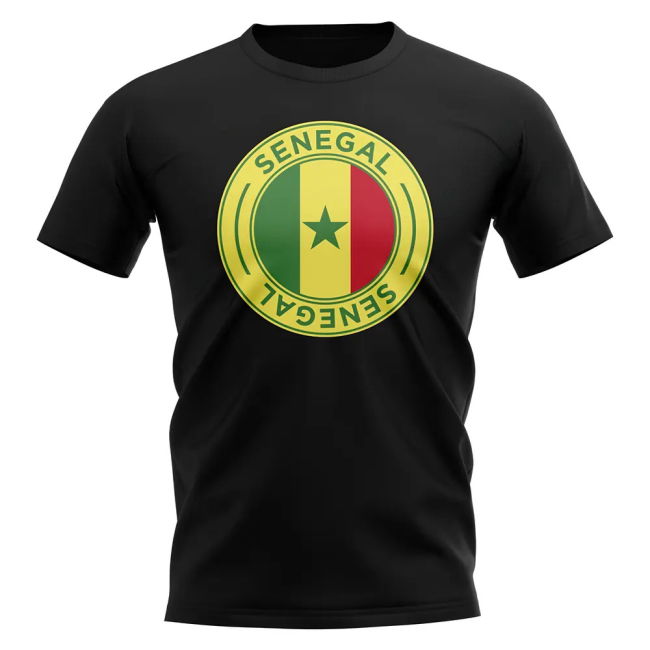 Tournament-Edition Senegal Football Badge T-Shirt (Black)