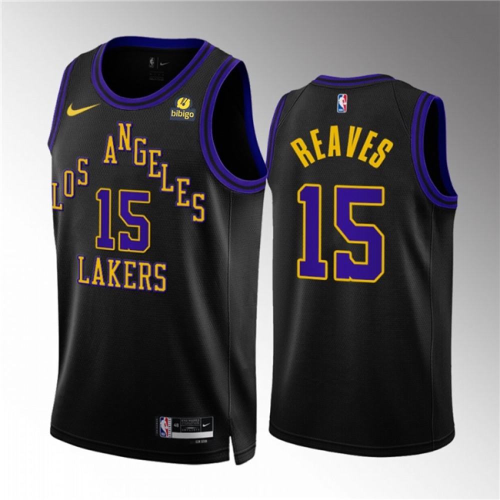 Durable Los Angeles Lakers 15 Jersey Black City Edition - Game Day Essential