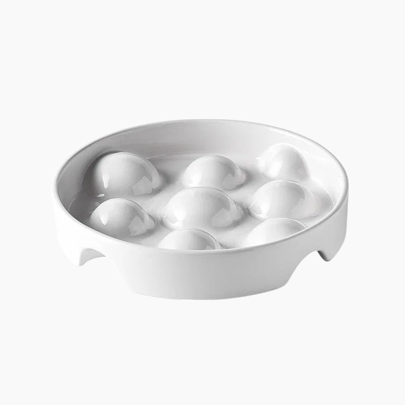 Slowpup French Bulldog Bowl – Ceramic Anti-Choke Food Slow Feeder