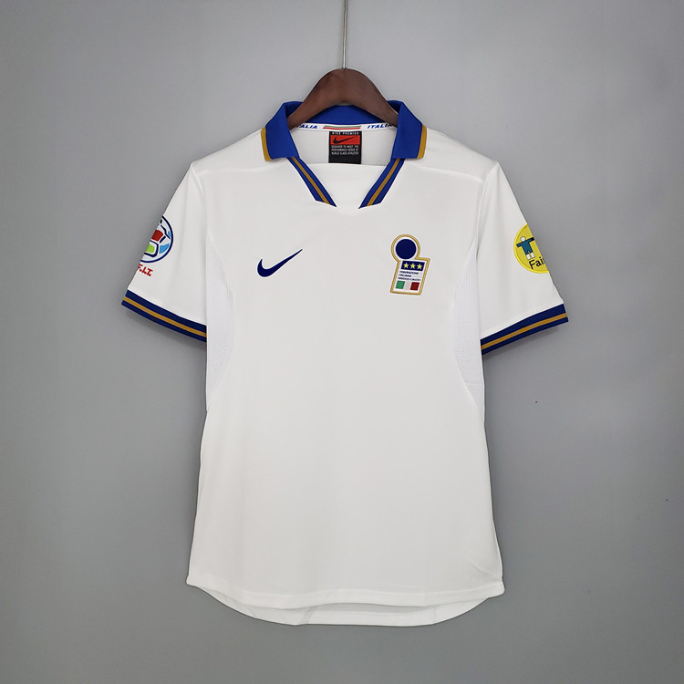 Licensed 1996 Italy Away Retro Shirt - Official Replica 3828