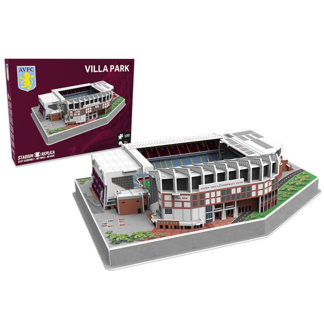 Aston Villa Official Aston Villa FC 3D Stadium Puzzle Stylish Design