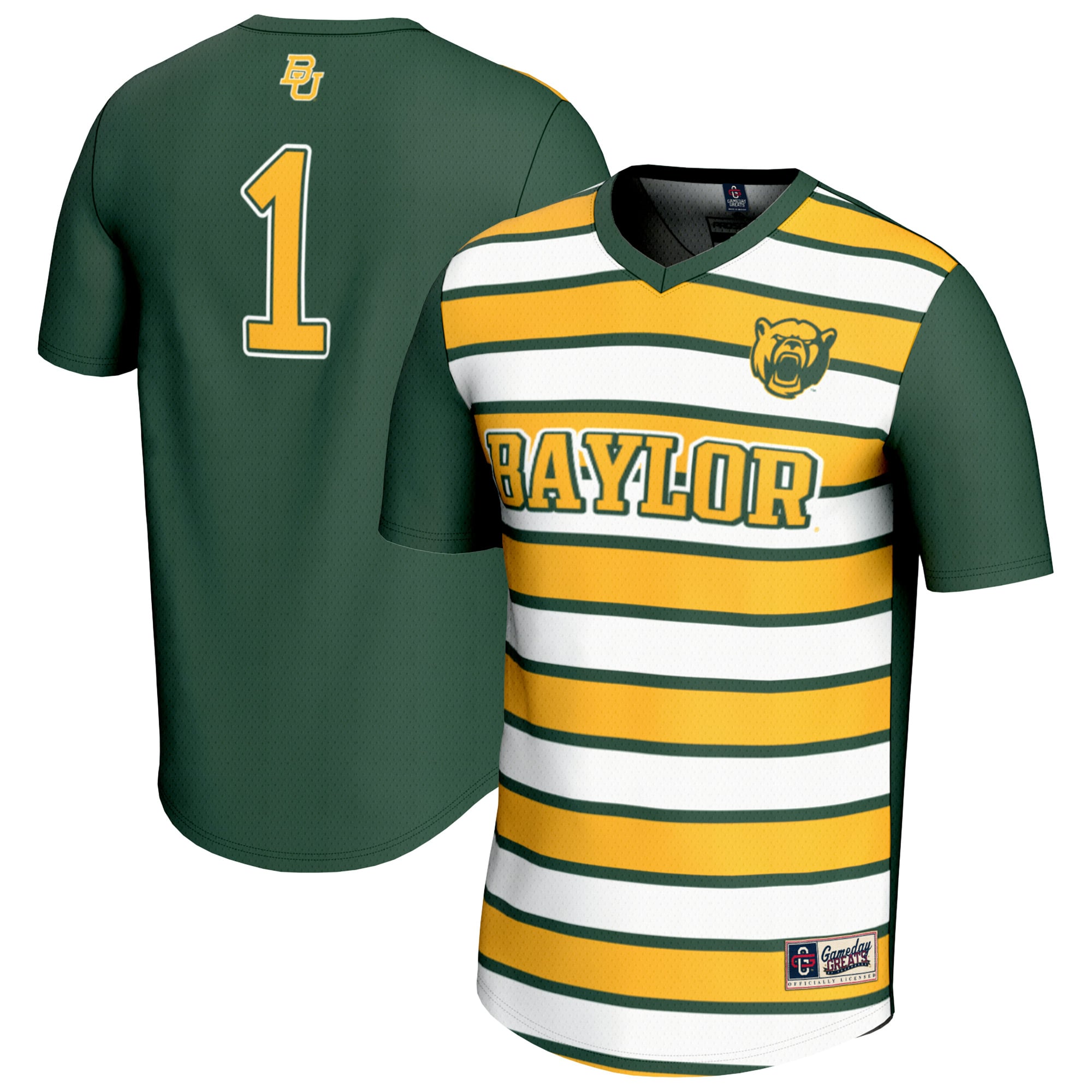 #1 Baylor Bears GameDay Greats Unisex Lightweight Soccer Fashion Jersey - Green
