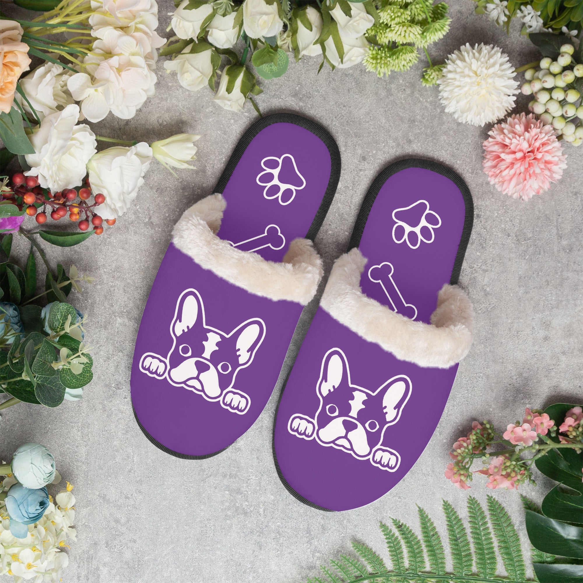 Frenchie-Fan Murray - Cozy Winter Slippers for Street Style Durable