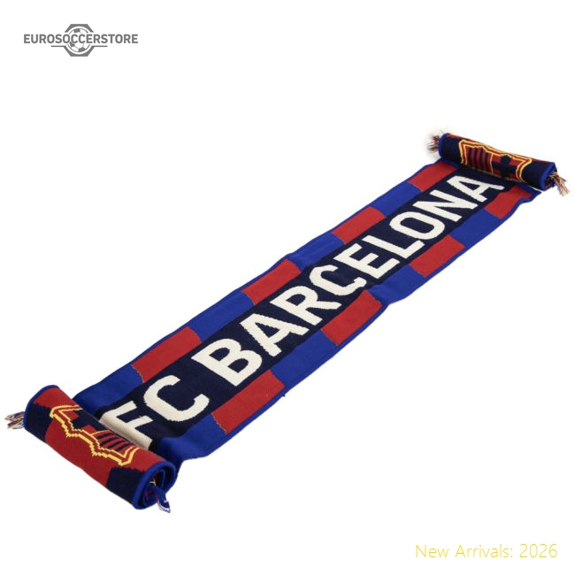 Fc Blaugrana Navy Stripe Scarf - Concept Creation - Collectors Item