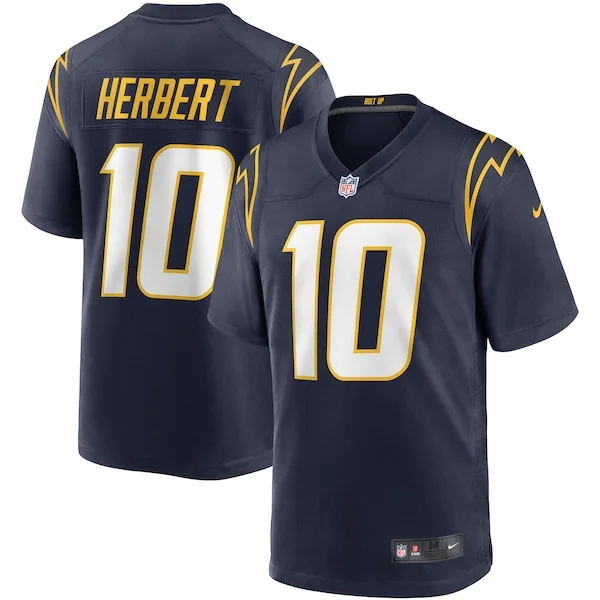 None Justin Herbert Game Jersey - Navy | NFL Player Jersey | NFL Footb