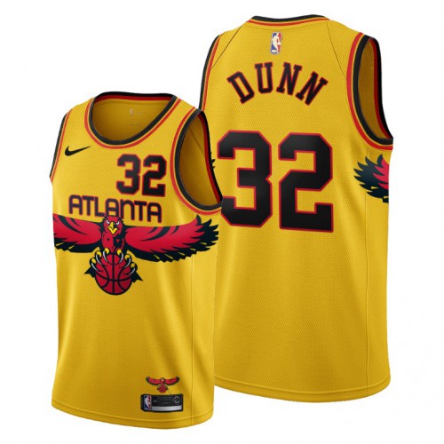 Atlanta Atlanta Hawks #32 Kris Dunn Mens 2021-22 City Edition Gold NBA Jersey Mens