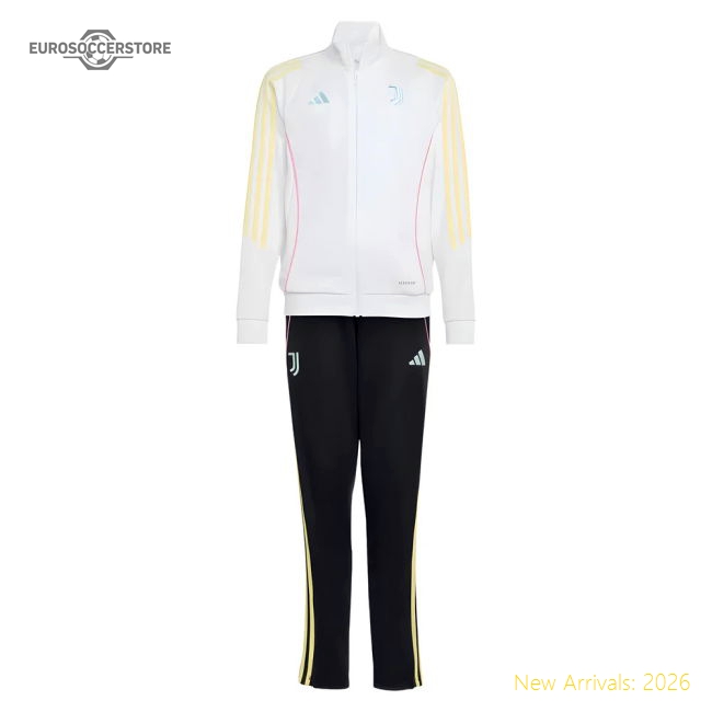 Top-Quality 2025-2026 Juventus Tracksuit (White) - Kids