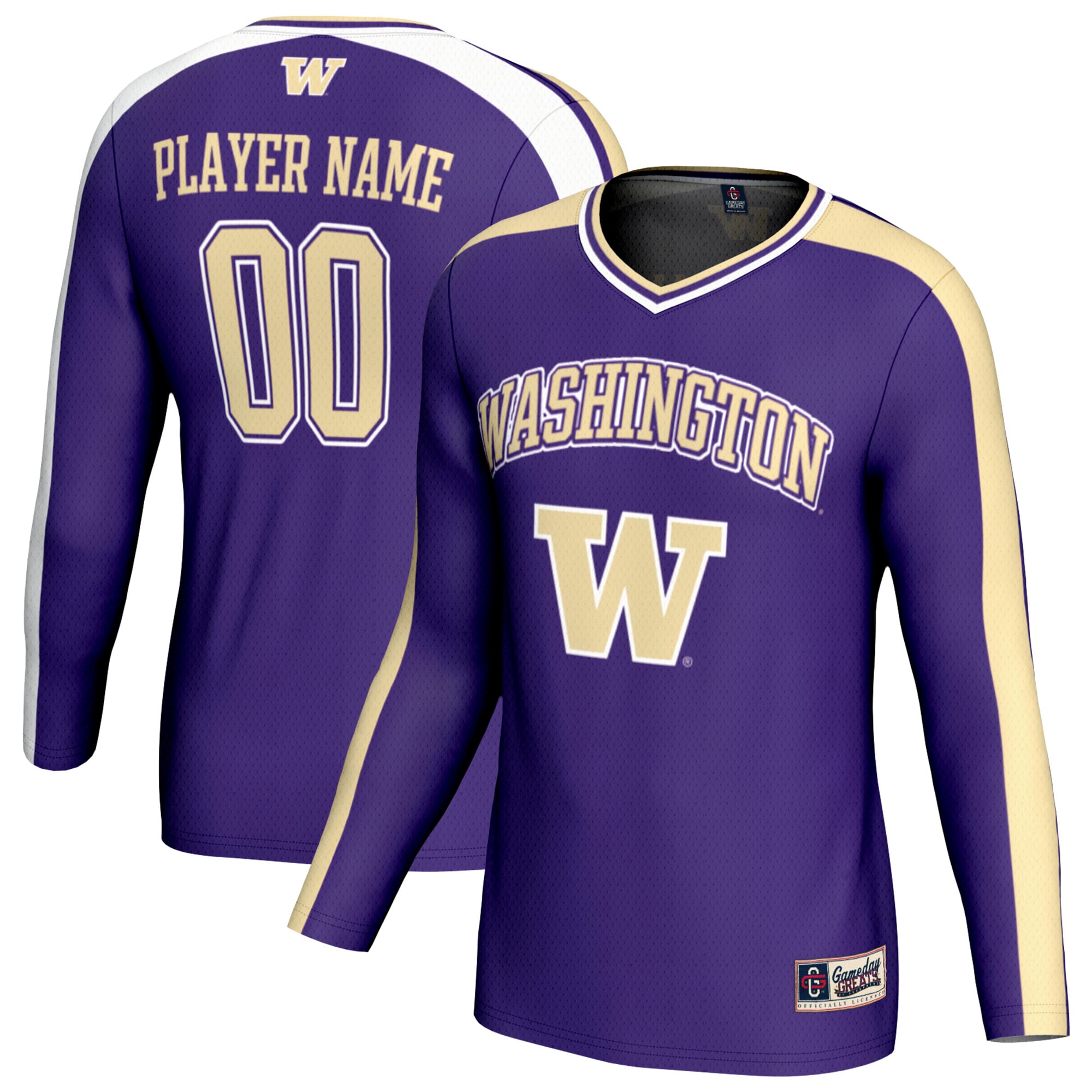 Washington Huskies GameDay Greats Youth NIL Pick-A-Player Collegiate Women's Volleyball Lightweight Fashion Jersey - Purple