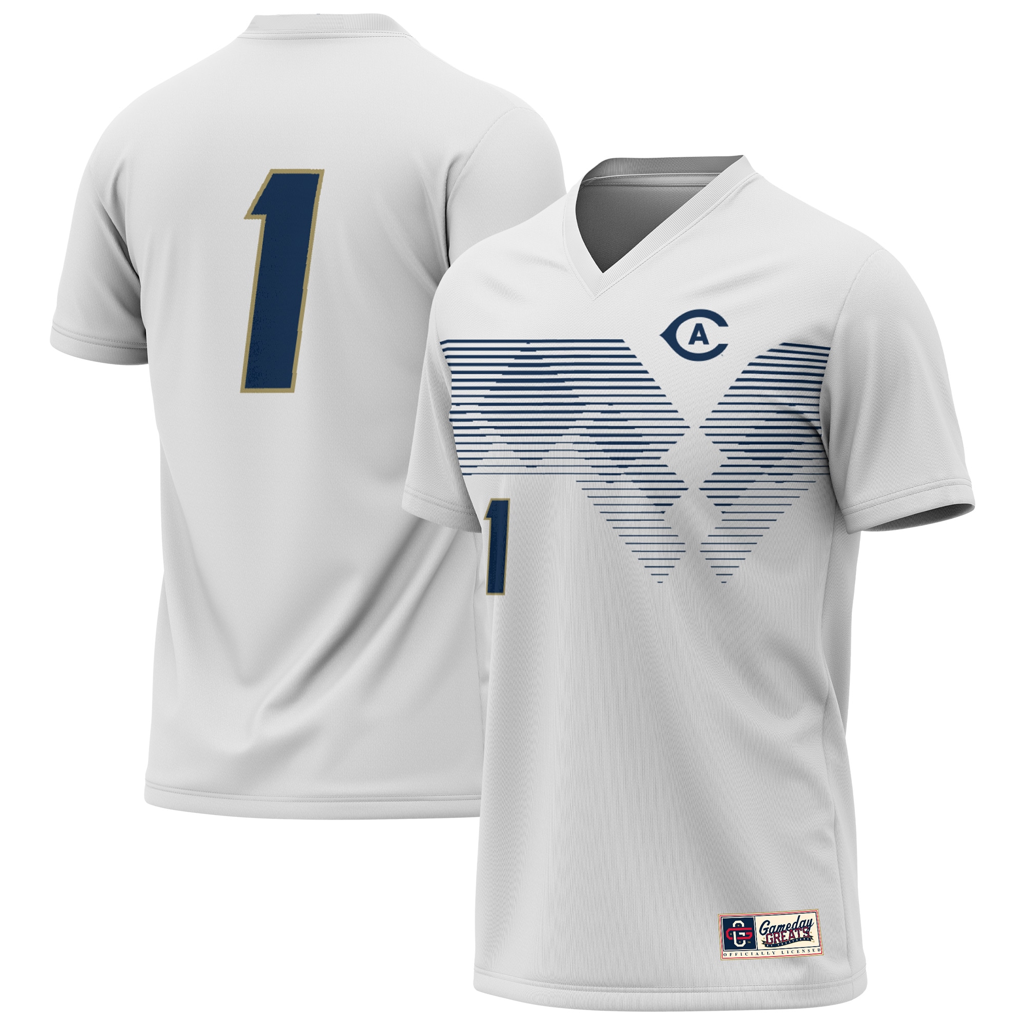 [LK] UC Davis Aggies GameDay Greats Youth Lightweight Collegiate Soccer Fashion Jersey - White