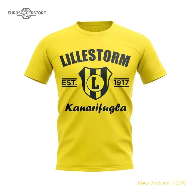 Best-Selling Lillestorm Established Football T-Shirt (Yellow)