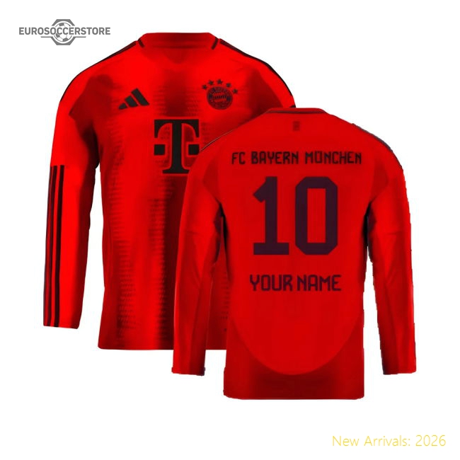 Bayern Munich 2024-25 Home Fan Version For Kids Name) Game Day Jersey