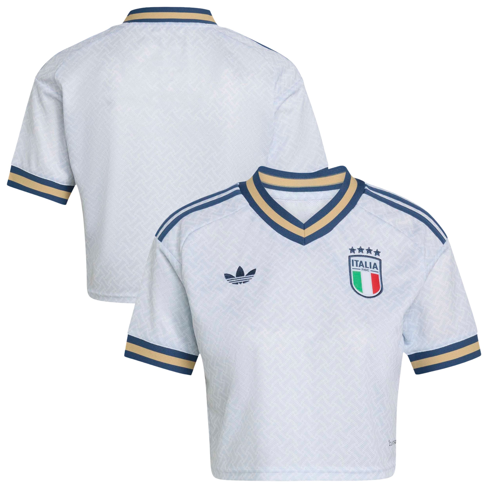 [SJH] Italy National Team Women's 2026 Away Replica Cropped Jersey - Light Blue