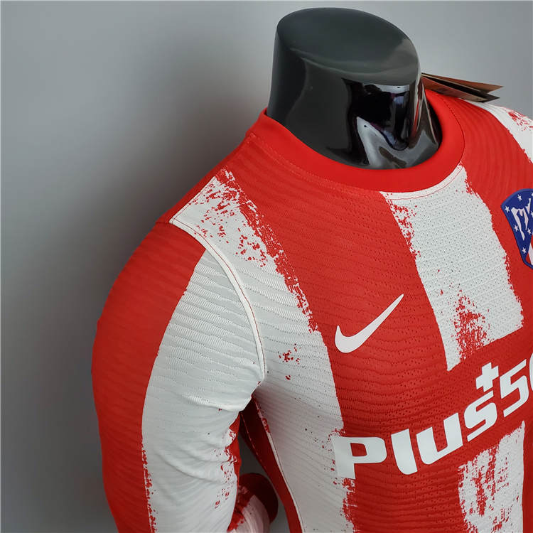Moisture Wicking Atletico Madrid Soccer Jersey 21-22 Home RedWhite