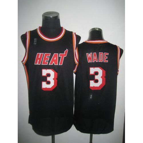 Heat Black Miami Heat #3 Jersey - Reasonably Priced Premium Quality