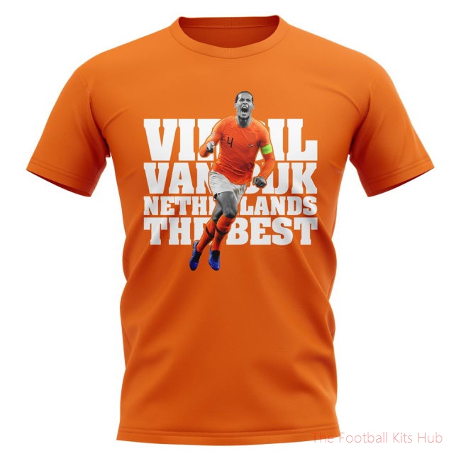 Virgil Van Dijk Netherlands Player T-Shirt (Orange)