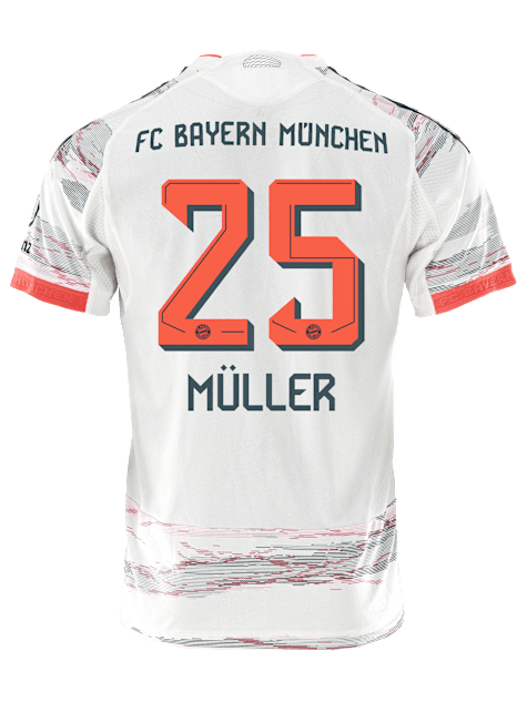 FC Bayern Munich Patch 2025-2026 Bun Away Jersey – Authentic Shirt