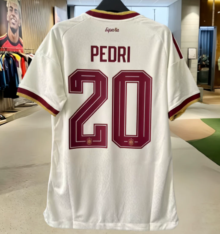 [JGK] Spain Pedri 20 White Away Jersey Youth 2026 World Cup