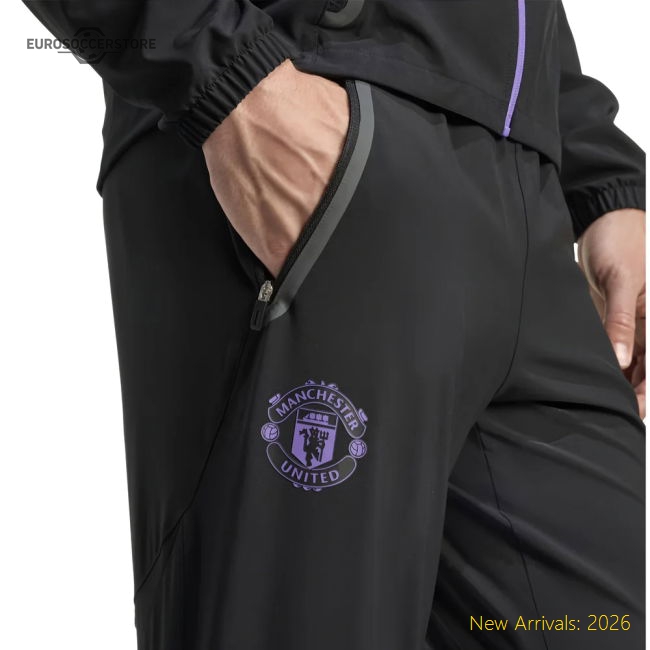 Vis Tech Pants Black 2025-2026 Man Utd Premium Competition