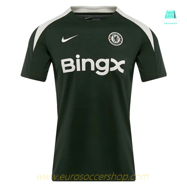 2025-2026 Chelsea Dri-Fit Strike Training Shirt (Green)