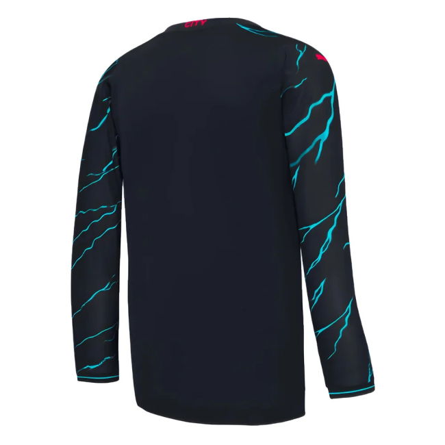 Football Man City Long Sleeve Third Shirt De Bruyne #17 Match Qual...