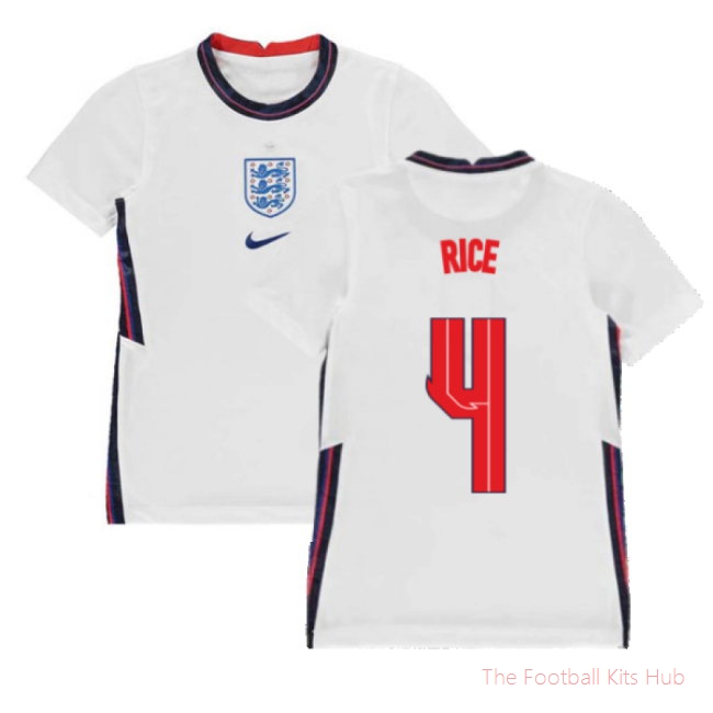 2020-2021 England Home Nike Football Shirt (Kids) (Rice 4)