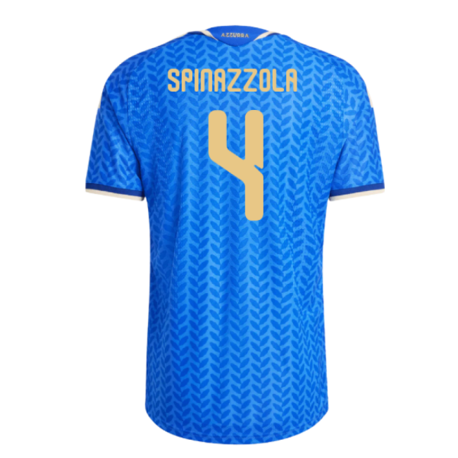 2026-2027 Italy Authentic Home Shirt (Spinazzola 4) Premium