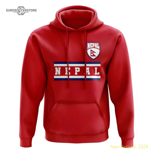 Nepal Core Football Country Hoody (red) - Economical - Official Design