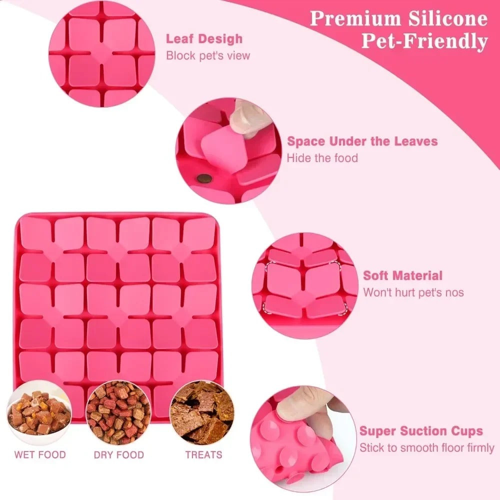 Slow Feeder Mat – Silicone Anti-choke Dog Food Puzzle Summer Wear